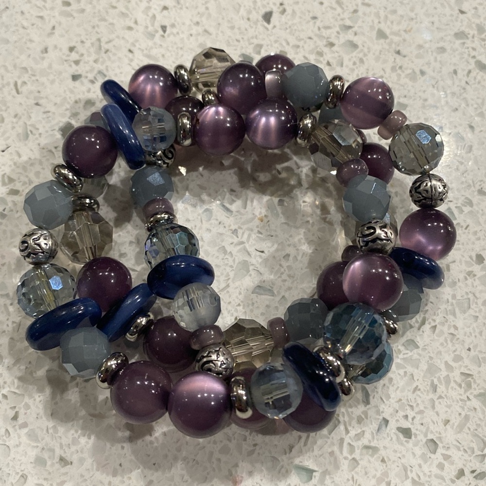 Bracelet set purple